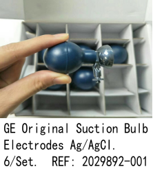GE Suction Bulb Electrodes Ag/AgCI 6/Set. REF: 2029892-001 new original