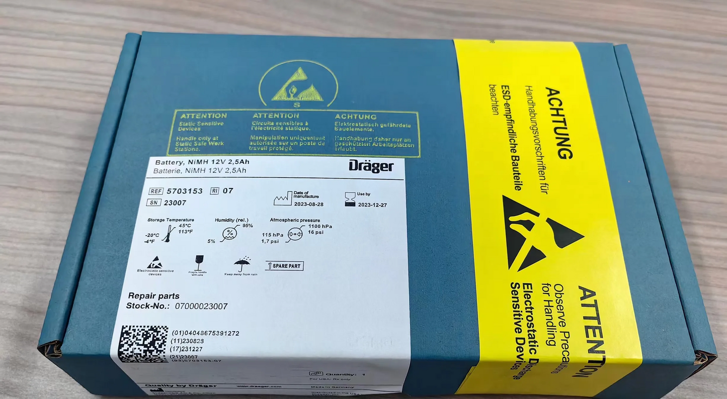 Drager battery REF:5703153 for Carina machine new original