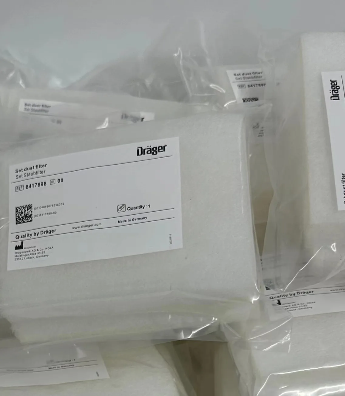 Drager PN:8417898 set dust filter for Savina 300 new original