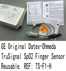 GE Datex-Oh meda Tr uSignal Sp O 2 Finger Sen sor Re usable. REF: TS-F1-H new original