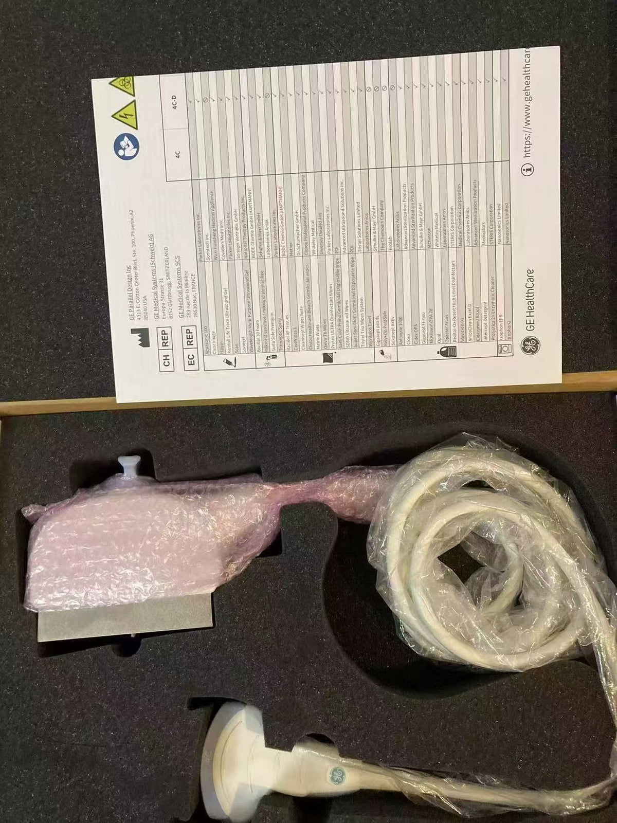 GE 4C Probe new original