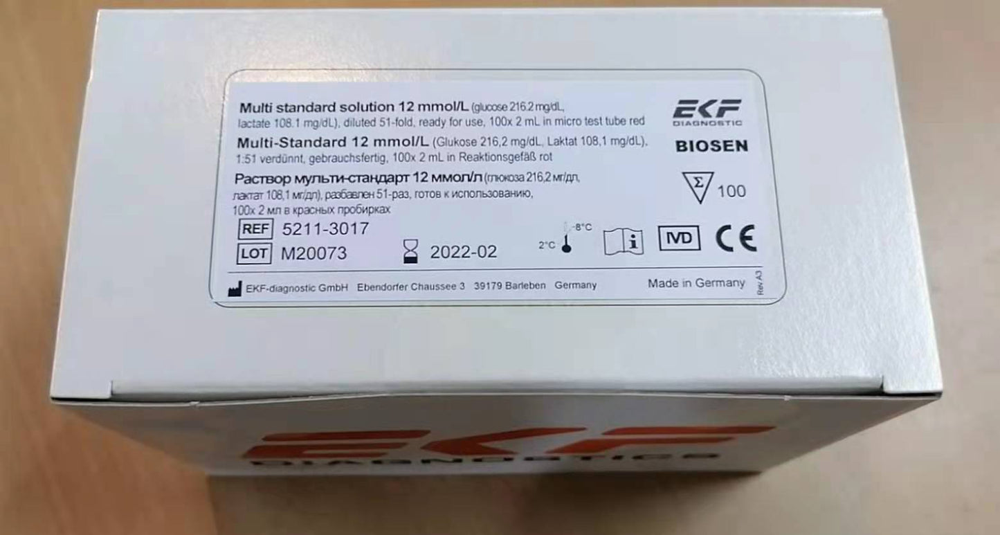 Pre-filled multi standard solution REF:5211-3017 (box of 100 pcs) (new,original)