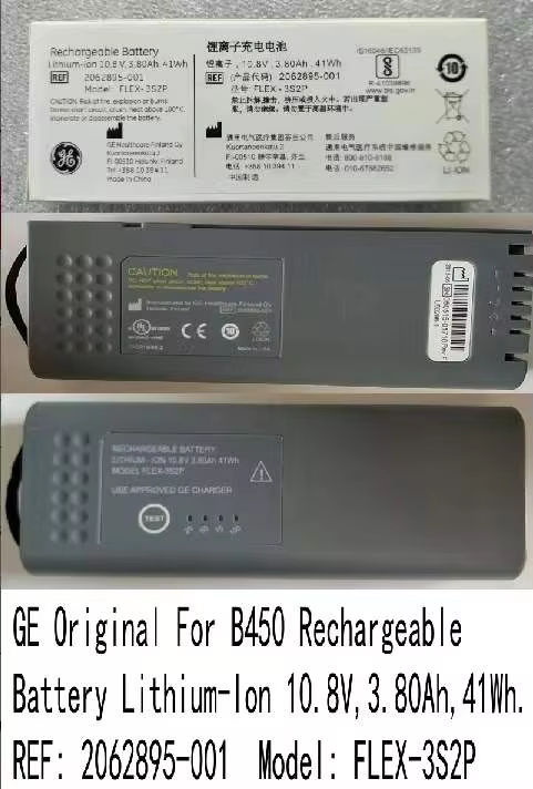 GE battery 10.8V, 3.80Ah, 41Wh PN:FLEX-3S2P for B450 new original