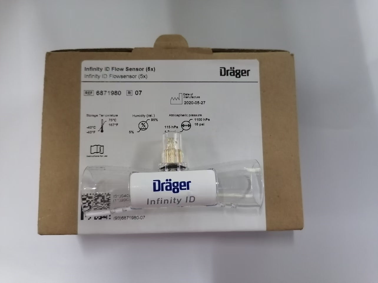 Drager   Flow sensor  PN: 6871980  （1 box of 5 pcs）new  original
