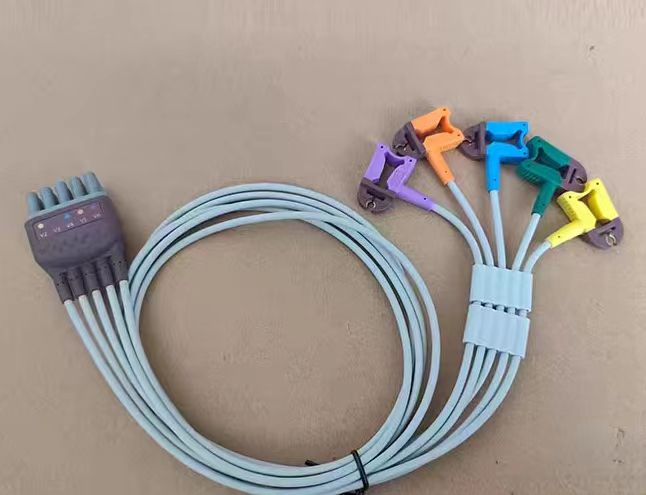 Mindray EL6803A lead wire, 12-lead lead wire, AHA clip type, 0010-30-42904 new original