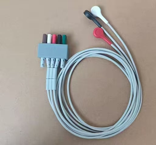 Mindray EL6301B Adult 3-Lead Cable AHA Snap-Type 0010-30-43251 new original