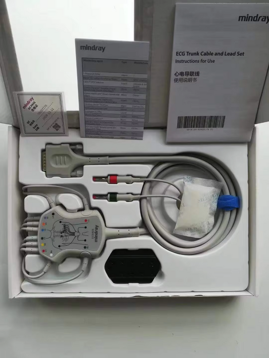 Mindray 12 lead wire 4.0 banana head US standard EC6408 for R12 new original